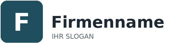 Firmenname Logo